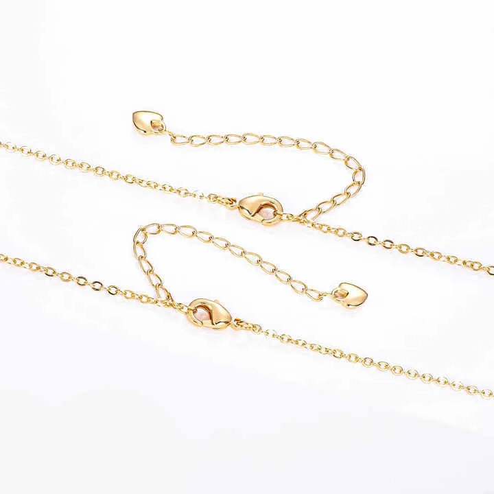 قلادة دائرية مطلية بالذهب عيار 18 قيراطًا18k gold plated circle necklace