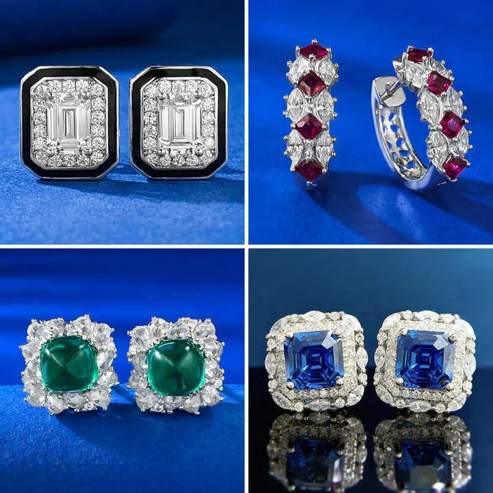 أقراط زفاف فاخرة من الفضة الإسترلينيةLuxury Sterling Silver Wedding Earrings