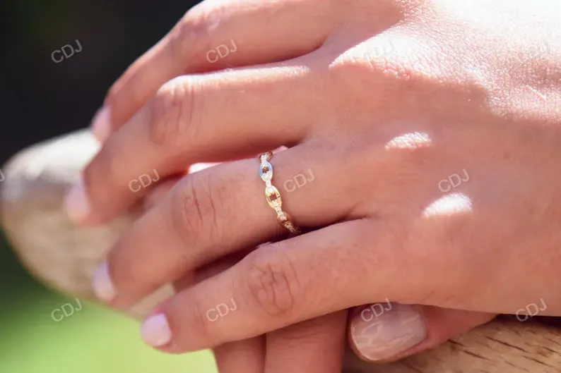 0.18 Unique Lab grown Diamond Wedding Band