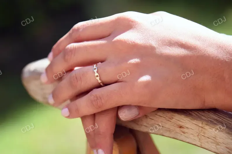 0.18 Unique Lab grown Diamond Wedding Band