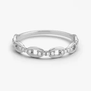 0.18 Unique Lab grown Diamond Wedding Band
