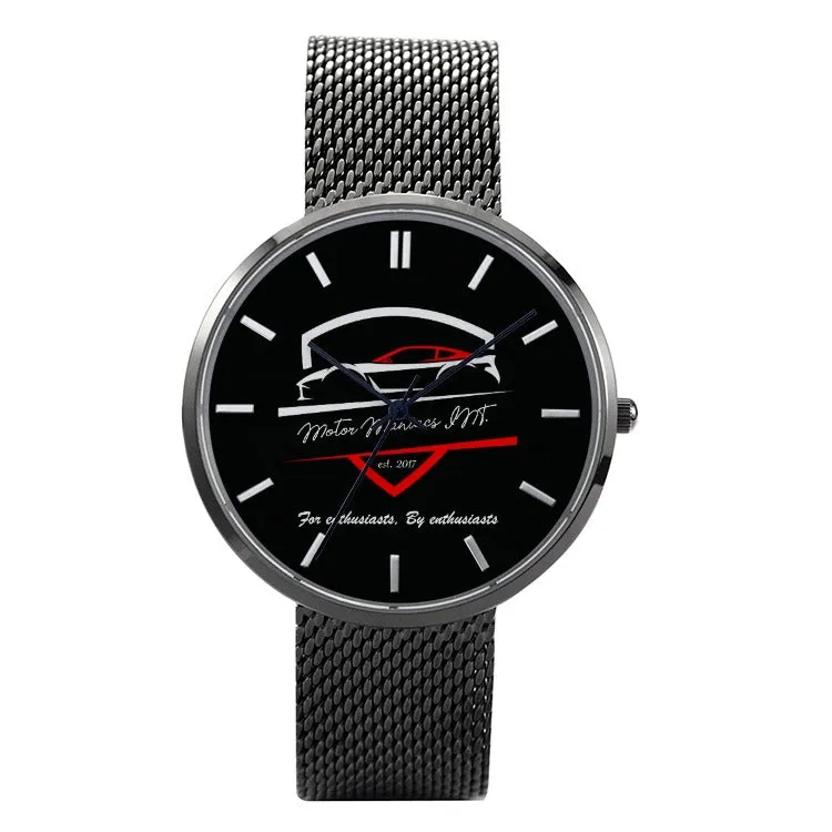 30 Meters Waterproof Quartz Fashion Watch With Casual Stainless SteelBand