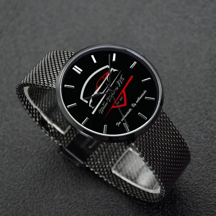 30 Meters Waterproof Quartz Fashion Watch With Casual Stainless SteelBand
