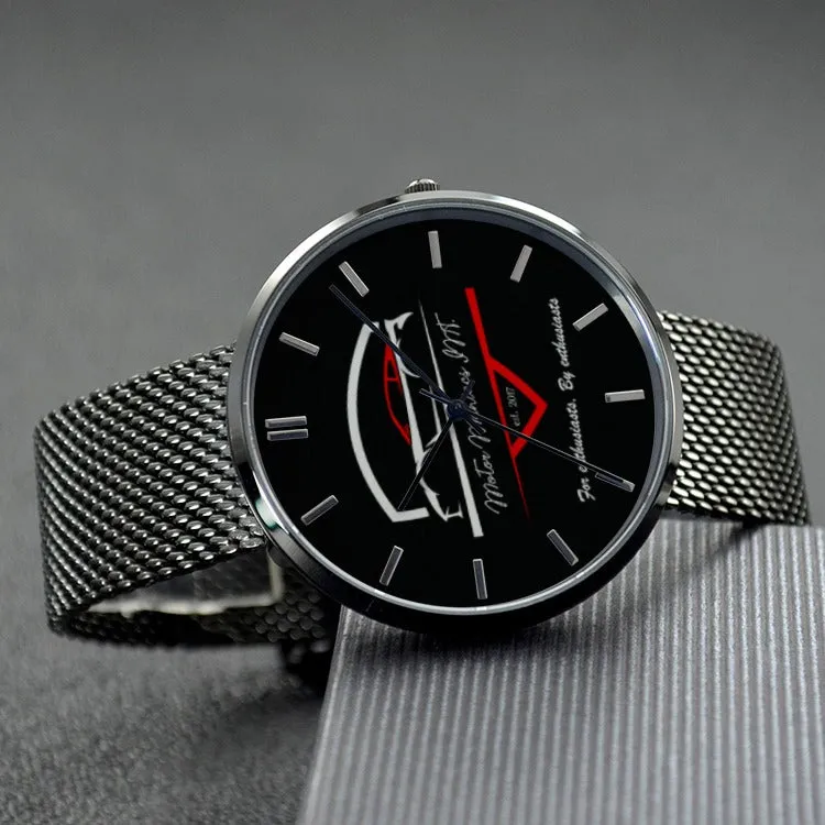30 Meters Waterproof Quartz Fashion Watch With Casual Stainless SteelBand