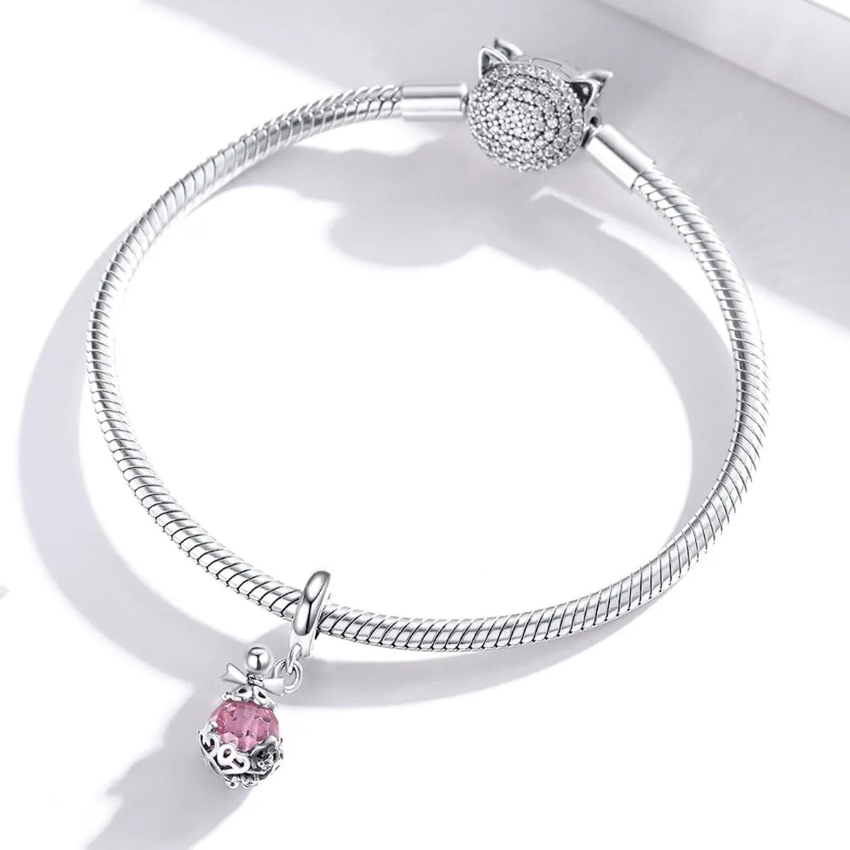 925 Sterling Silver Perfume Bottle Pendant For Diy Bracelets & Necklaces