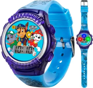 Accutime Nickelodeon Kids' PAW4039 Paw Patrol Digital Display Quartz Blue Watch