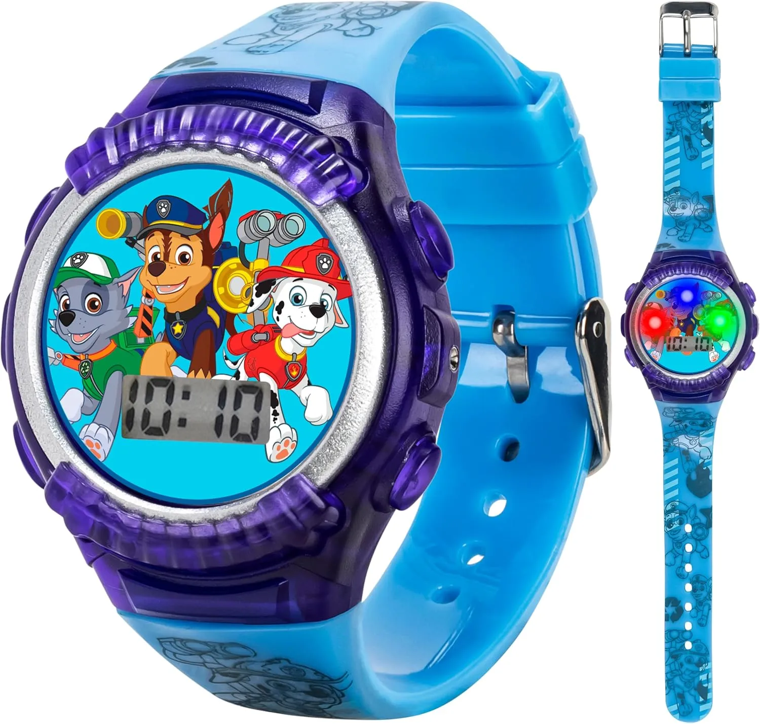 Accutime Nickelodeon Kids' PAW4039 Paw Patrol Digital Display Quartz Blue Watch