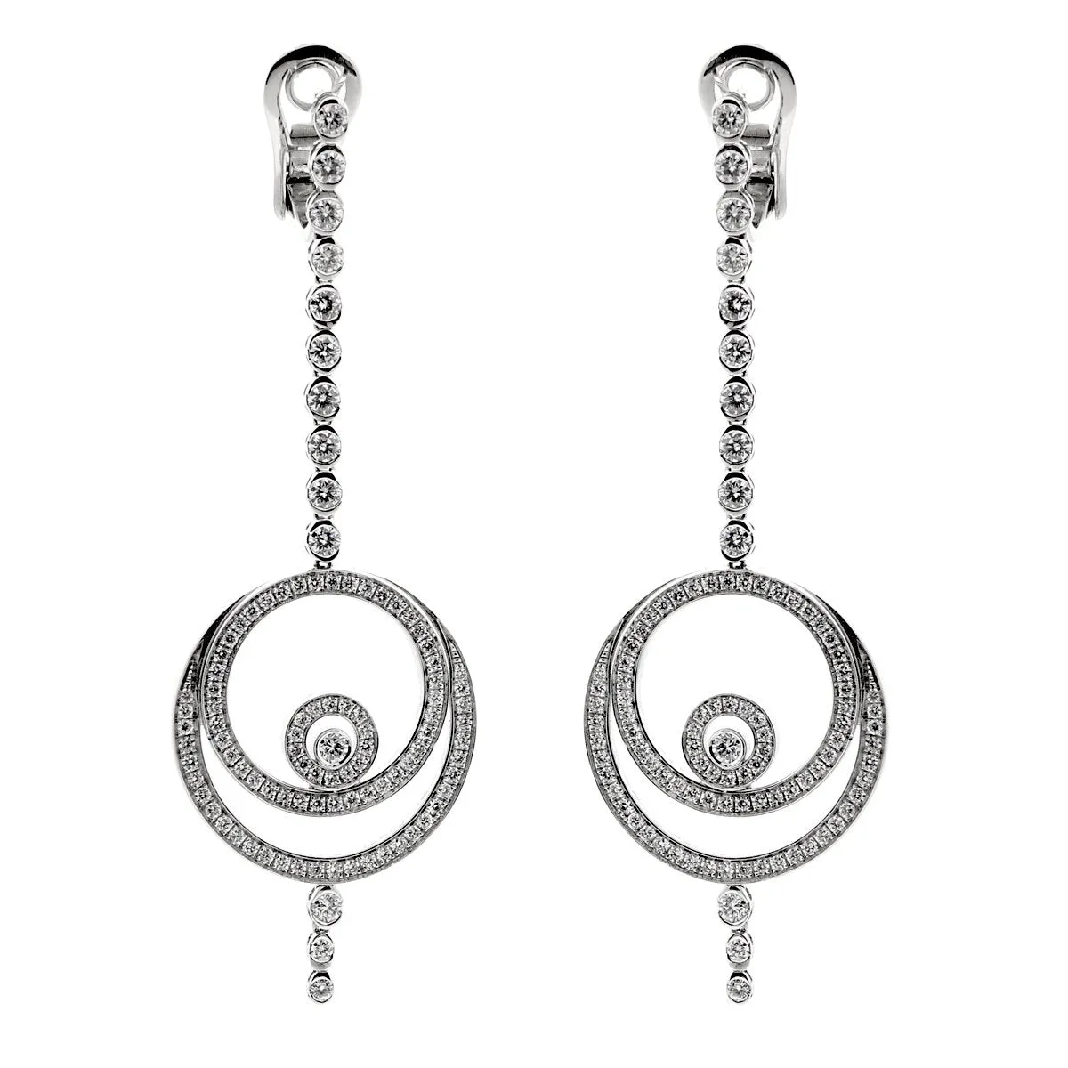 Audemars Piguet Millenary Diamond Drop White Gold Earrings