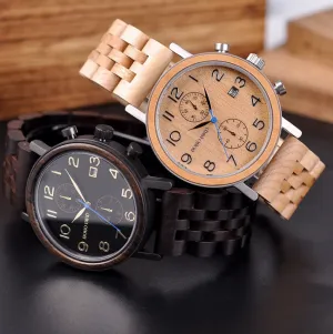 BOBO BIRD VINTAGE NATURAL WOODEN UNISEX WATCHES