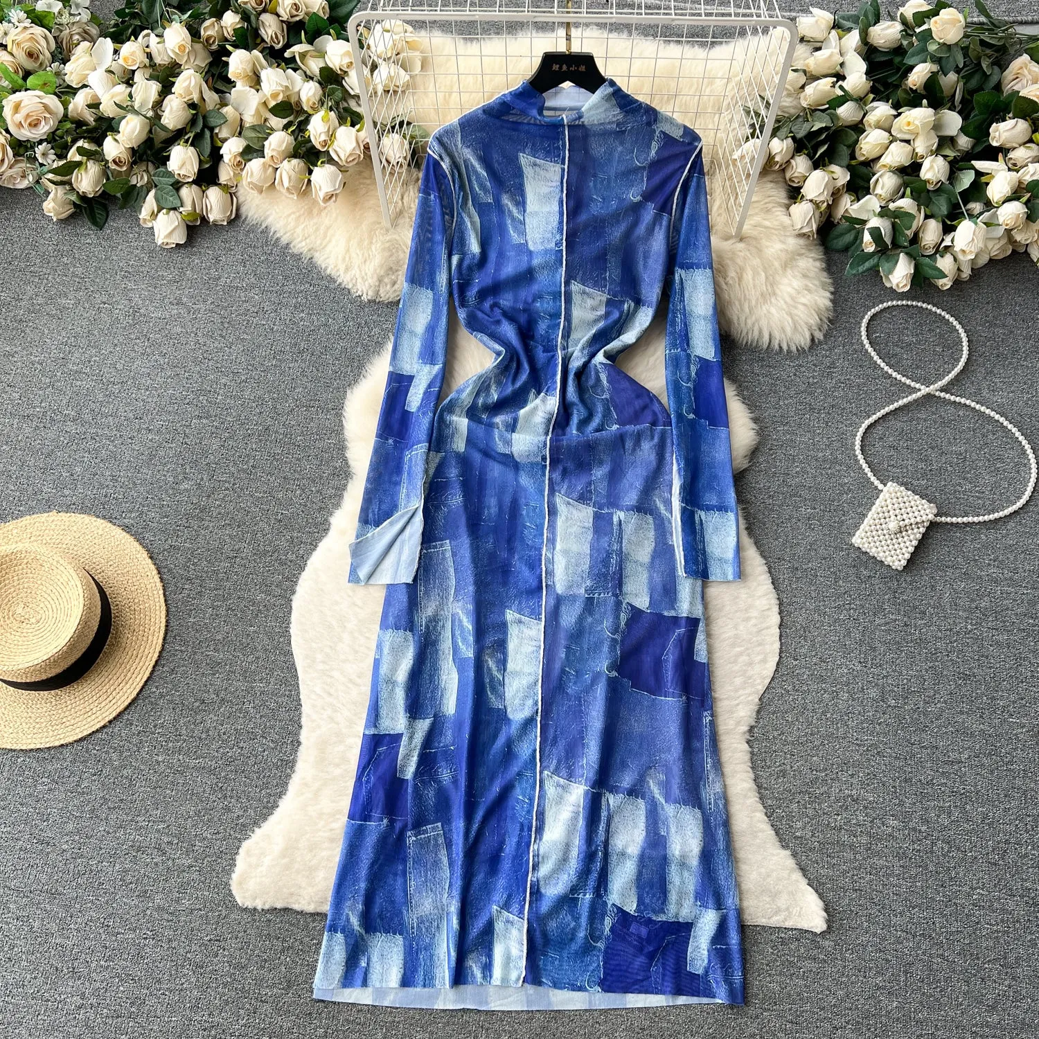 Camille Bodycon Mesh Dress