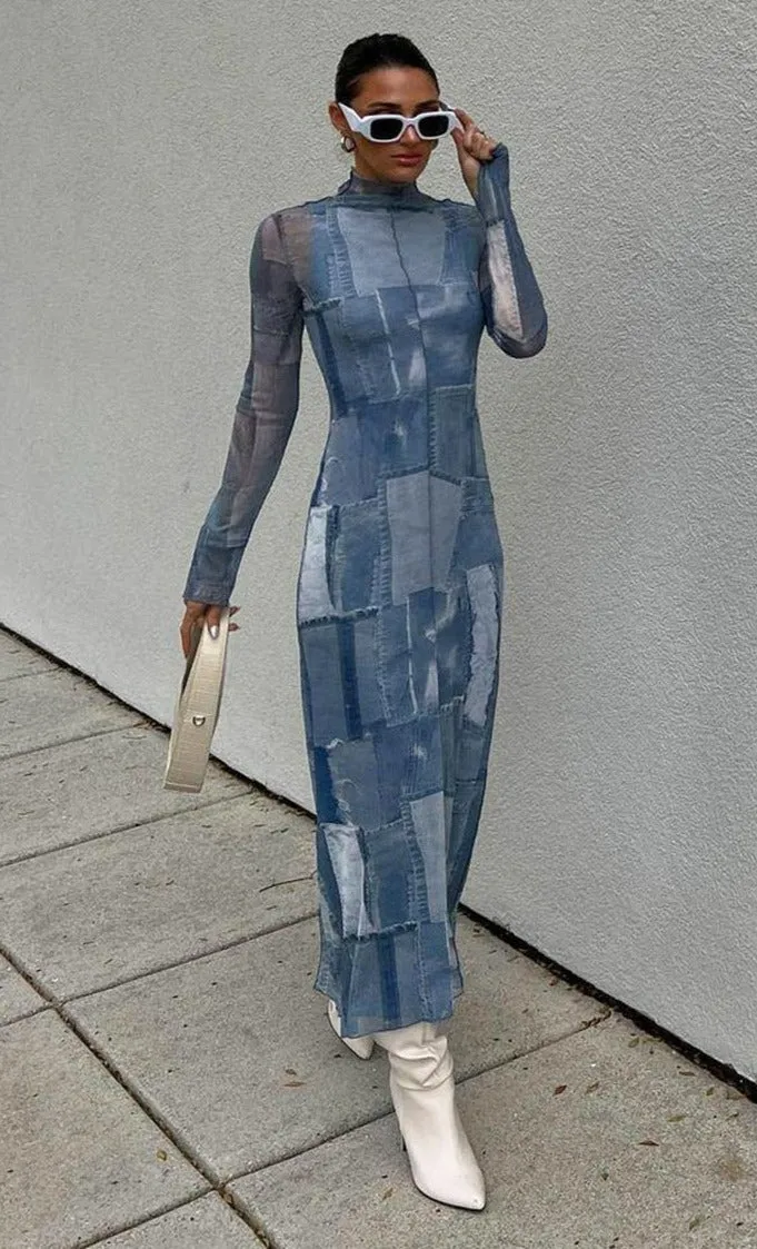Camille Bodycon Mesh Dress