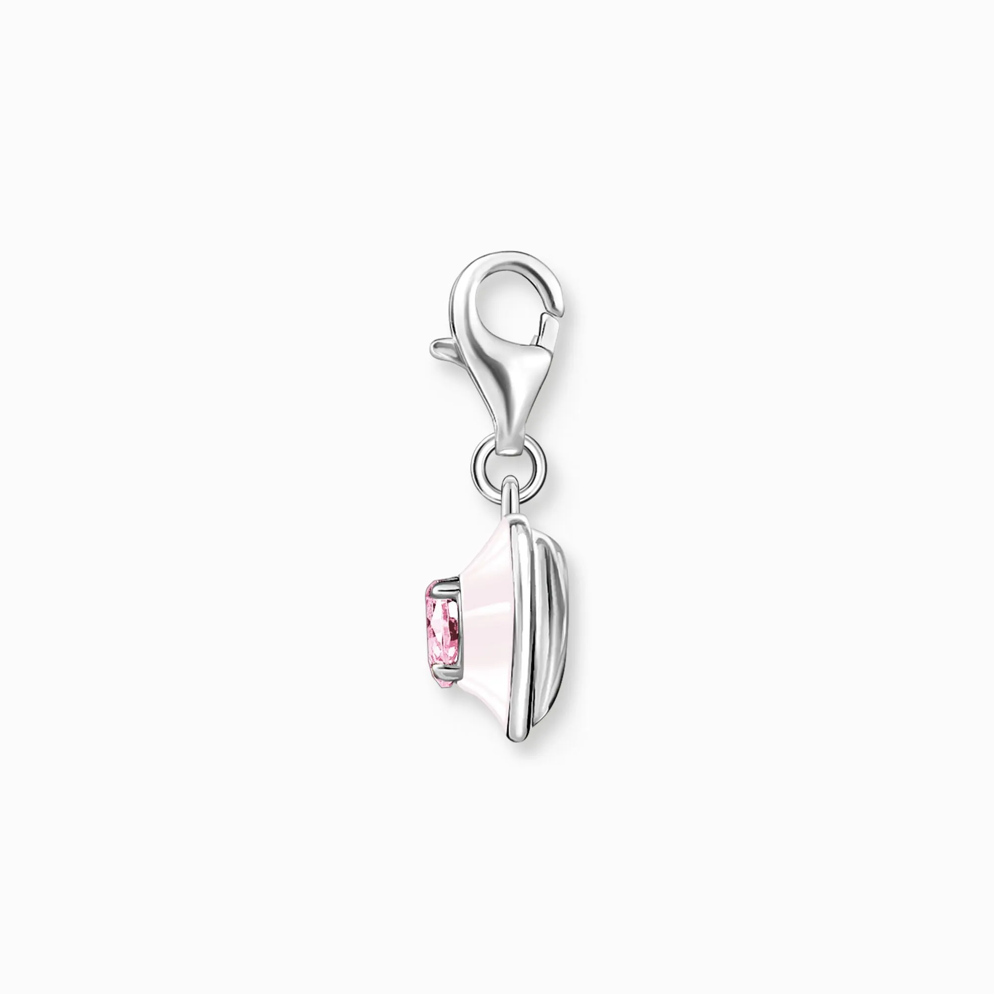 Charm Pendant Heart Pink Stones Silver | Thomas Sabo