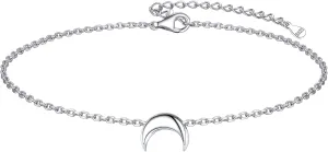 ChicSilver Personalized Tiny Heart/Star/Moon/Dot/Lotus Bracelet, Sterling Silver Dainty Link Chain Bracelet for Women Silver/Gold/Rose Gold(with Gift Box)