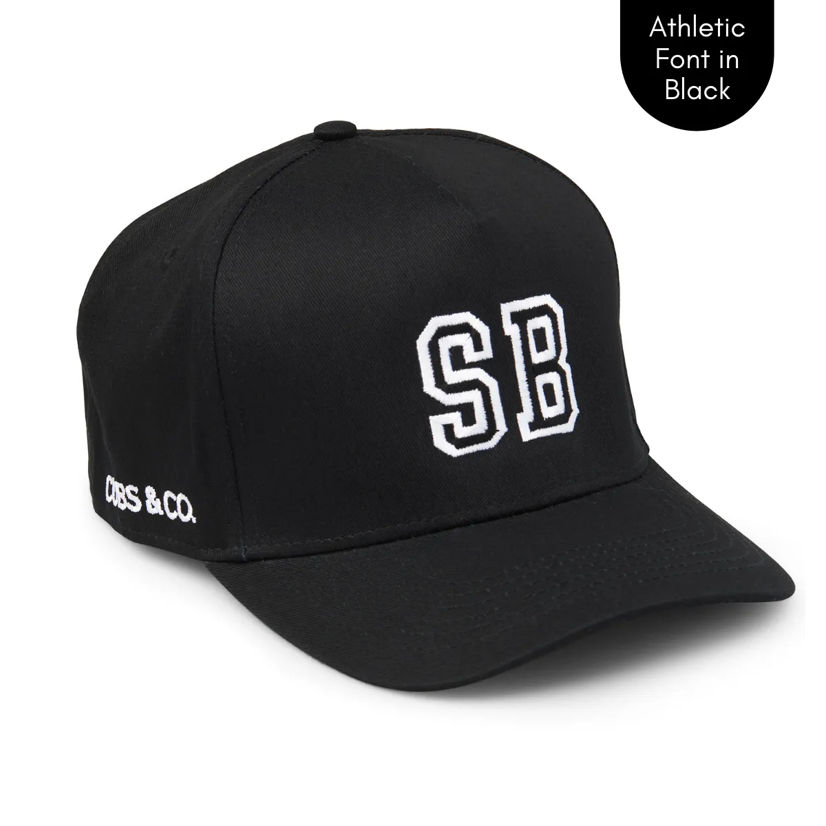 Cubs & Co - PERSONALISED BLACK W/ INITIALS | ATHLETIC BLACK PRINT