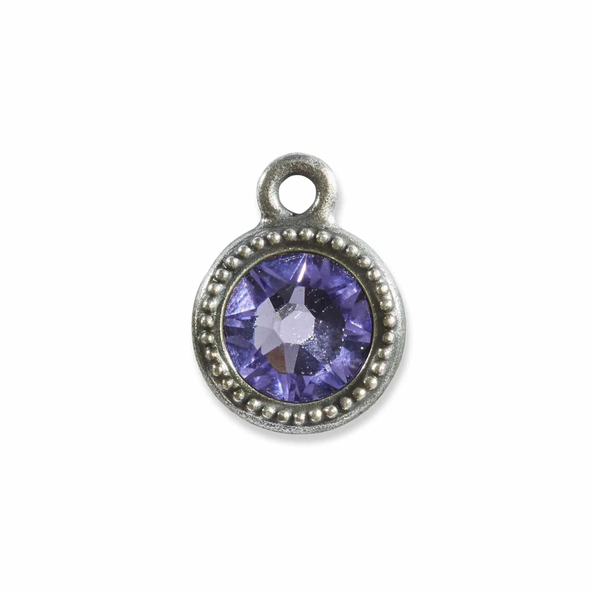 December Birthstone Tanzinite Crystal Charm