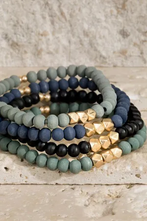 Earthy Wood Bracelet Set