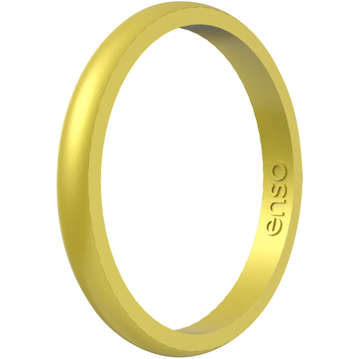 Enso Rings Halo Birthstone Series Silicone Ring - Yellow Topaz