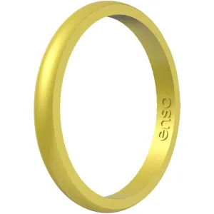 Enso Rings Halo Birthstone Series Silicone Ring - Yellow Topaz