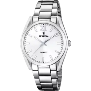 Festina Elegance and Functionality Silver Stainless Steel Women's Watch from Alegría Collection - Model F20622/1