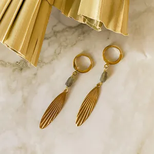 Fluted Wing Earrings