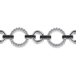 Gabriel & Co Silver Bujukan Link Tennis Bracelet