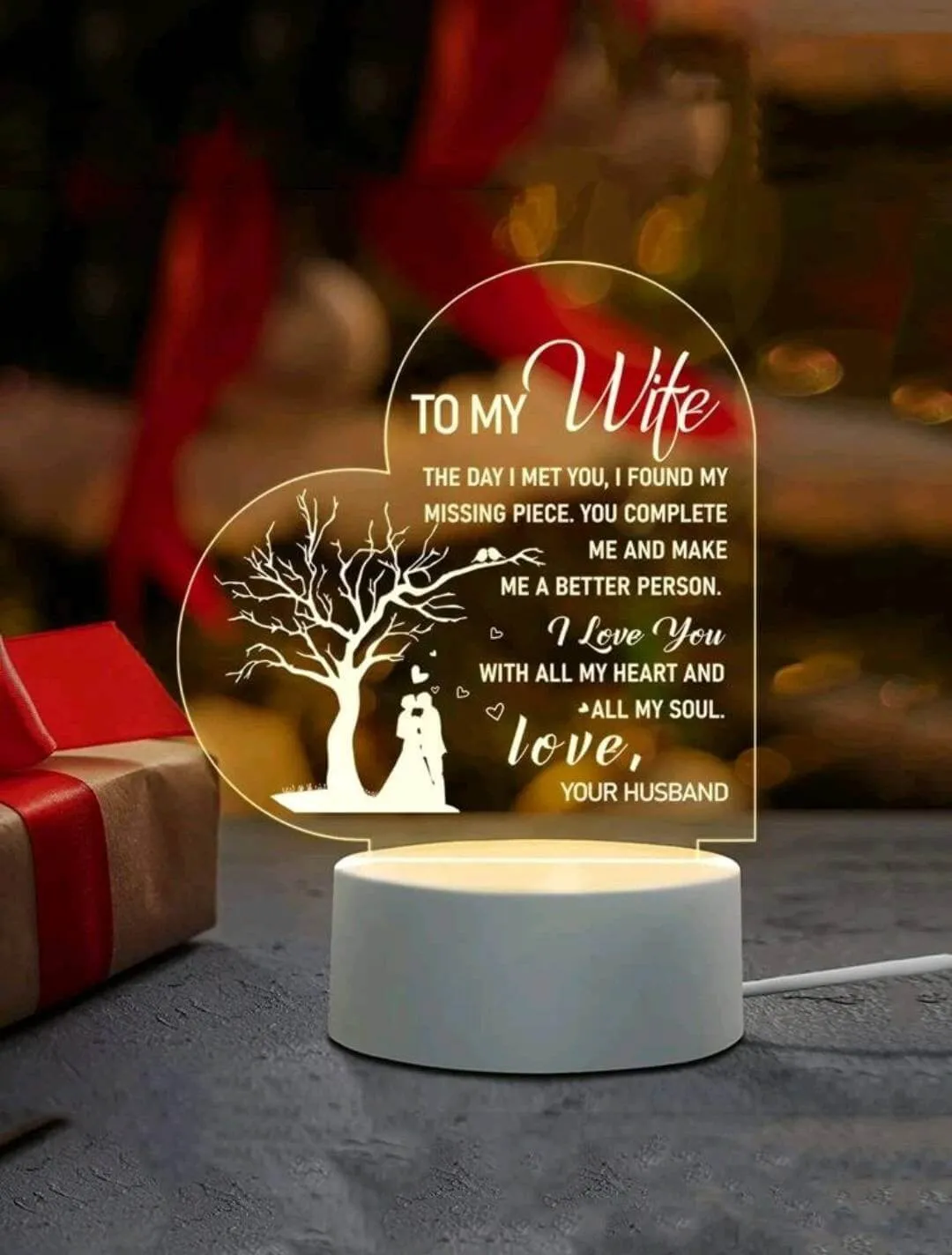 Gift - LED heart - wife
