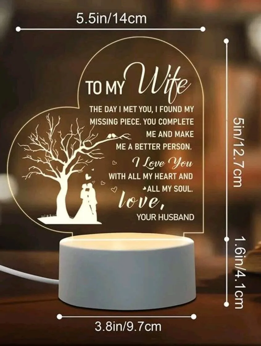 Gift - LED heart - wife