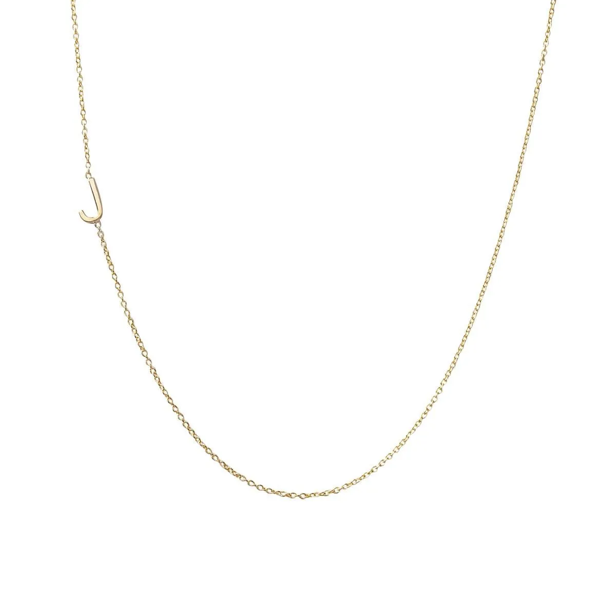 Gold Mini Initial Necklace
