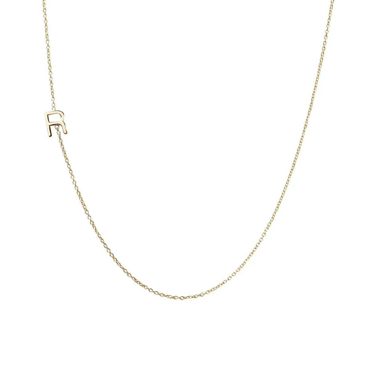 Gold Mini Initial Necklace