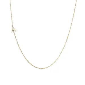 Gold Mini Initial Necklace