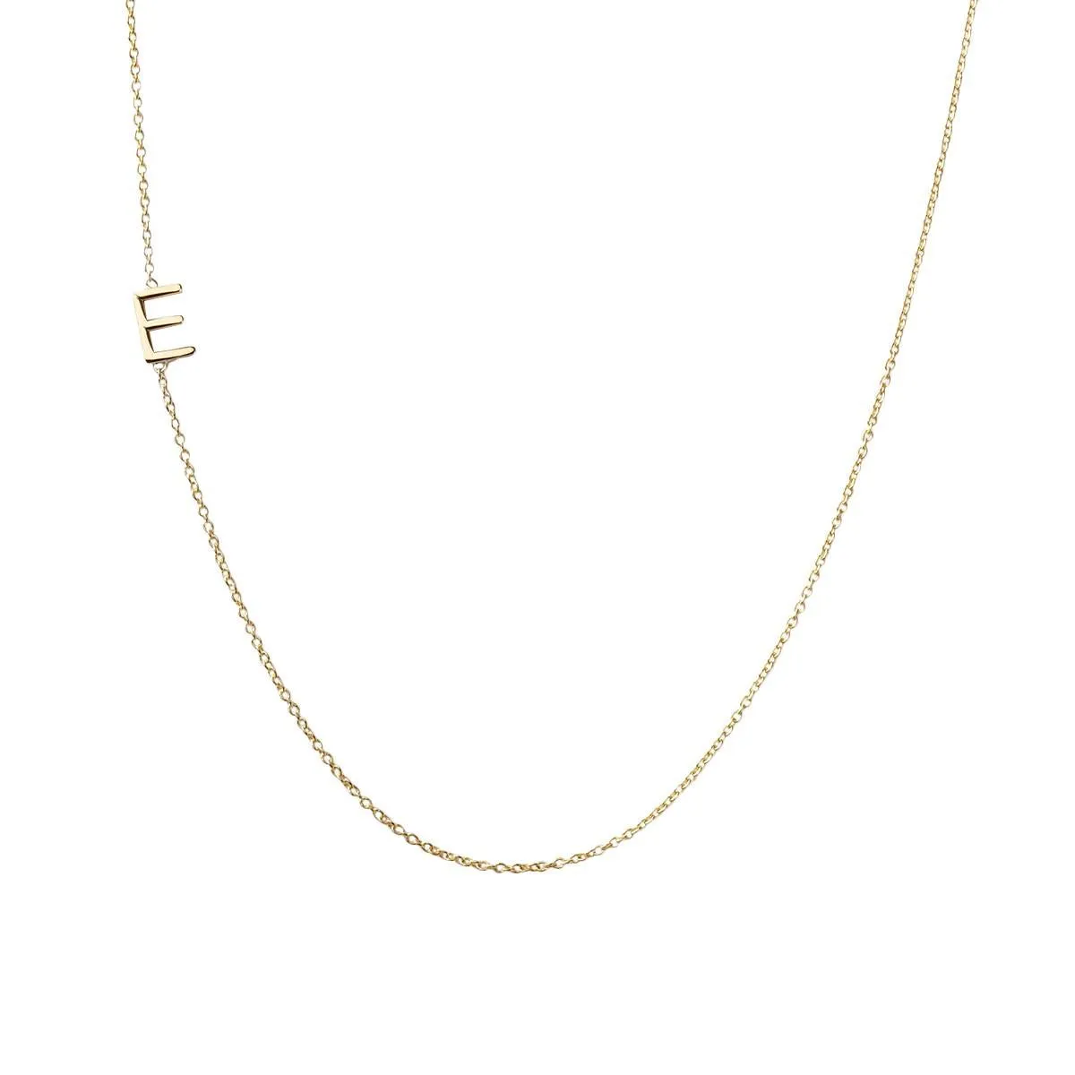 Gold Mini Initial Necklace
