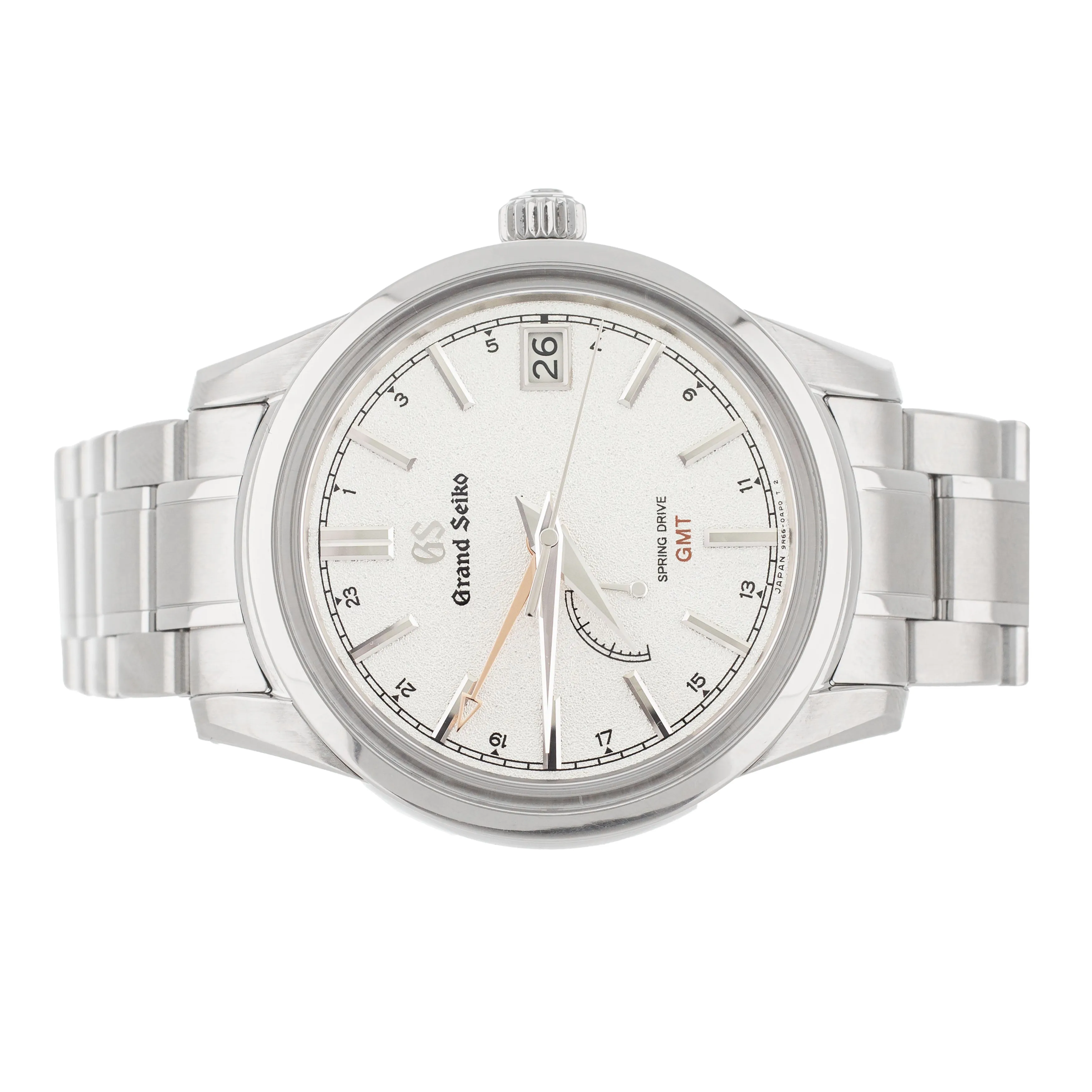 Grand Seiko Elegance GMT Stainless Steel Silver Dial 39mm SBGE269G Full Set