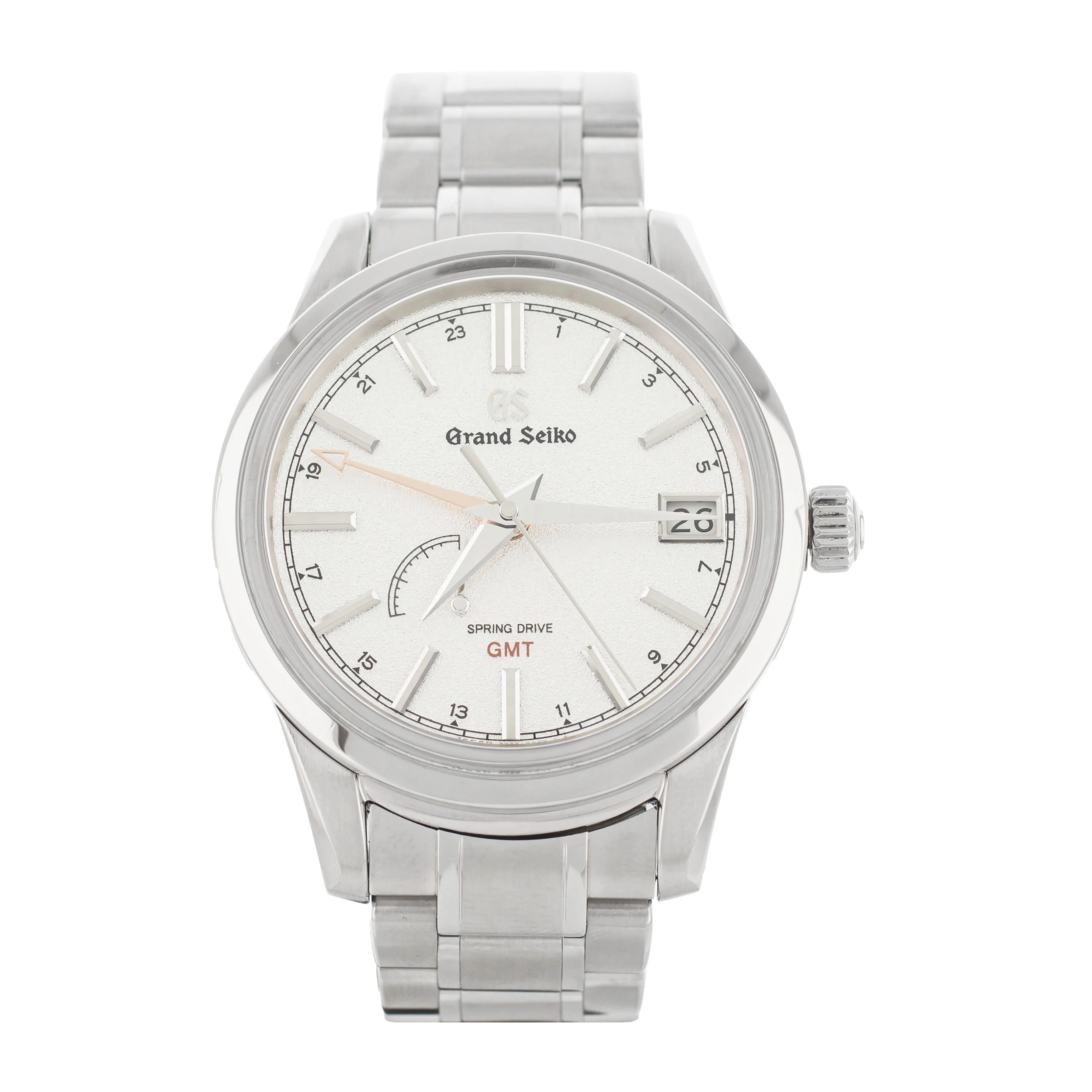Grand Seiko Elegance GMT Stainless Steel Silver Dial 39mm SBGE269G Full Set