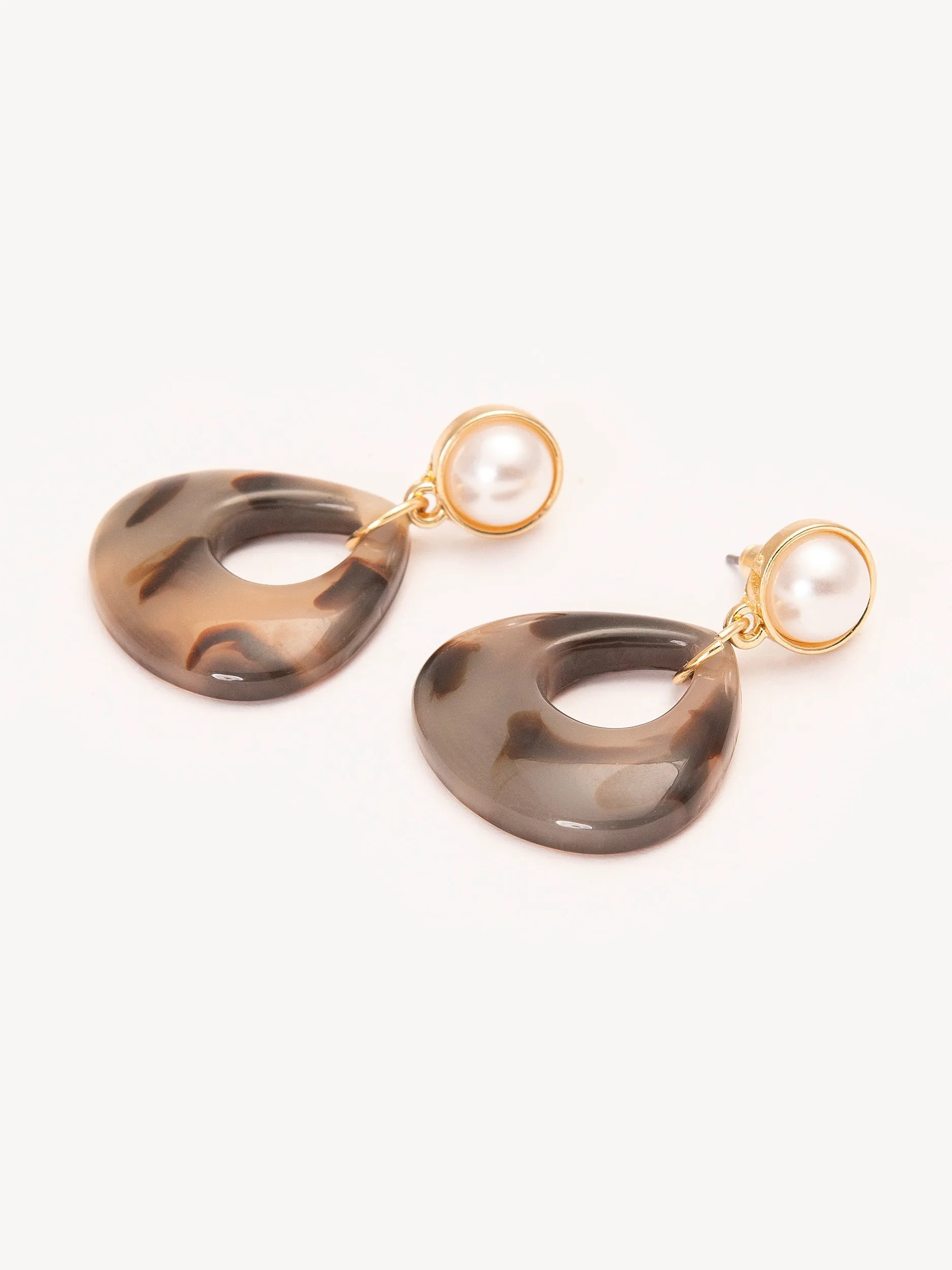 Grey Drop Earrings