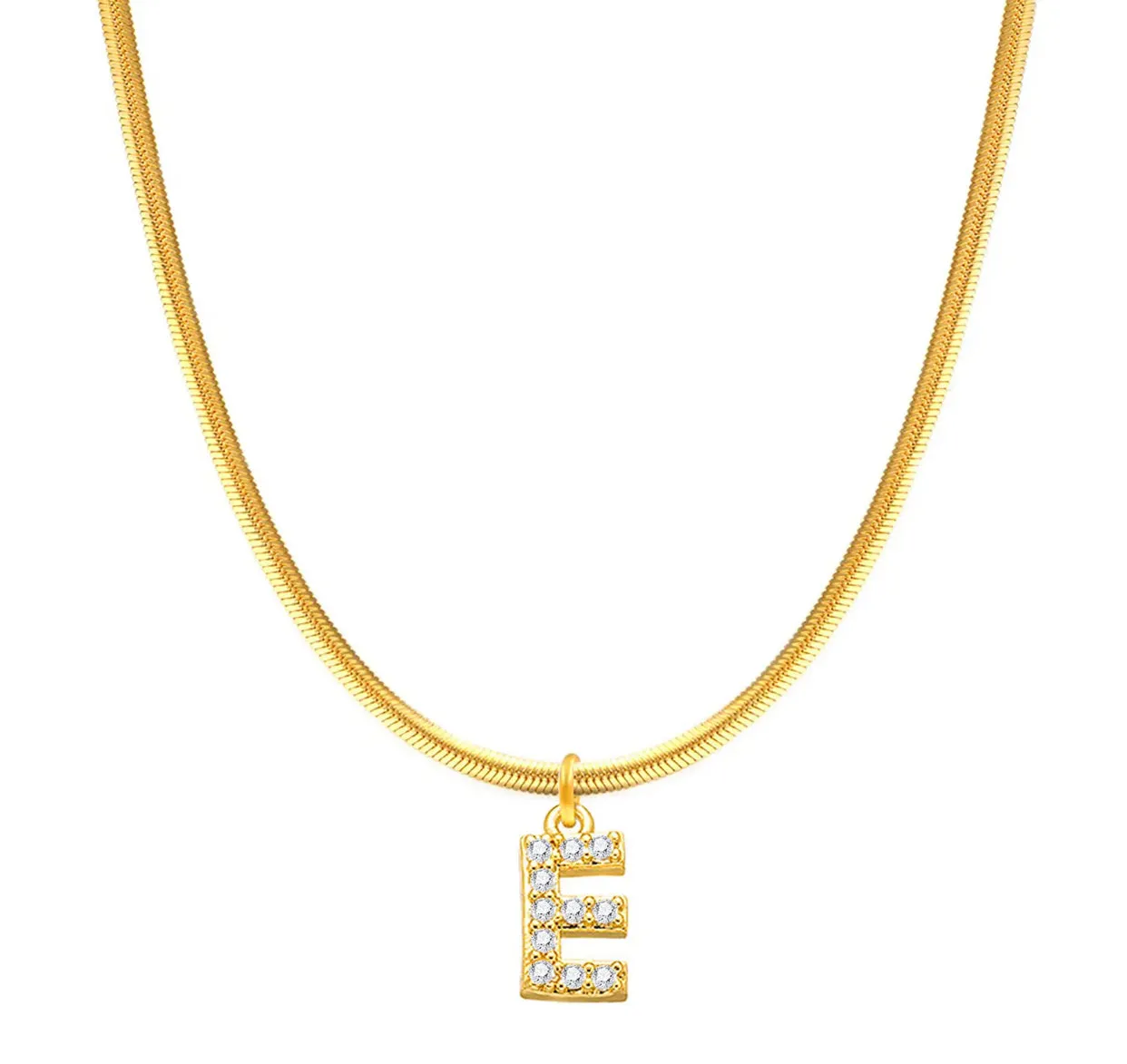 Herringbone Initial Necklace