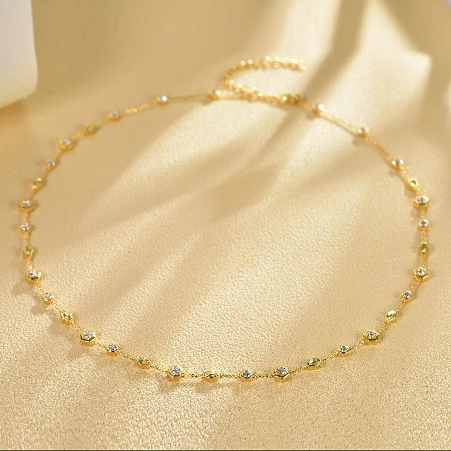 Honeycomb Necklace Life With MaK’s Honeycomb Bee Kind Jewelry Collection