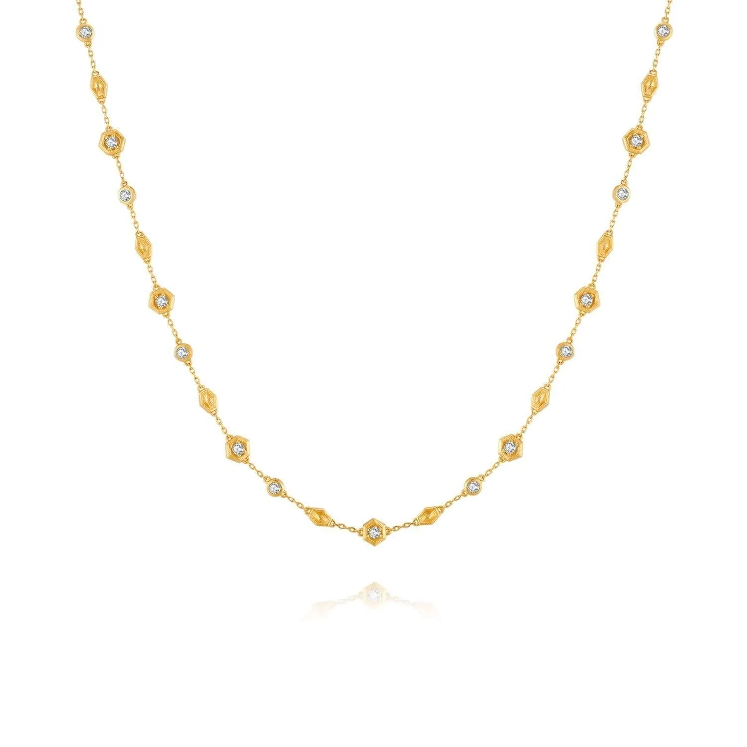 Honeycomb Necklace Life With MaK’s Honeycomb Bee Kind Jewelry Collection