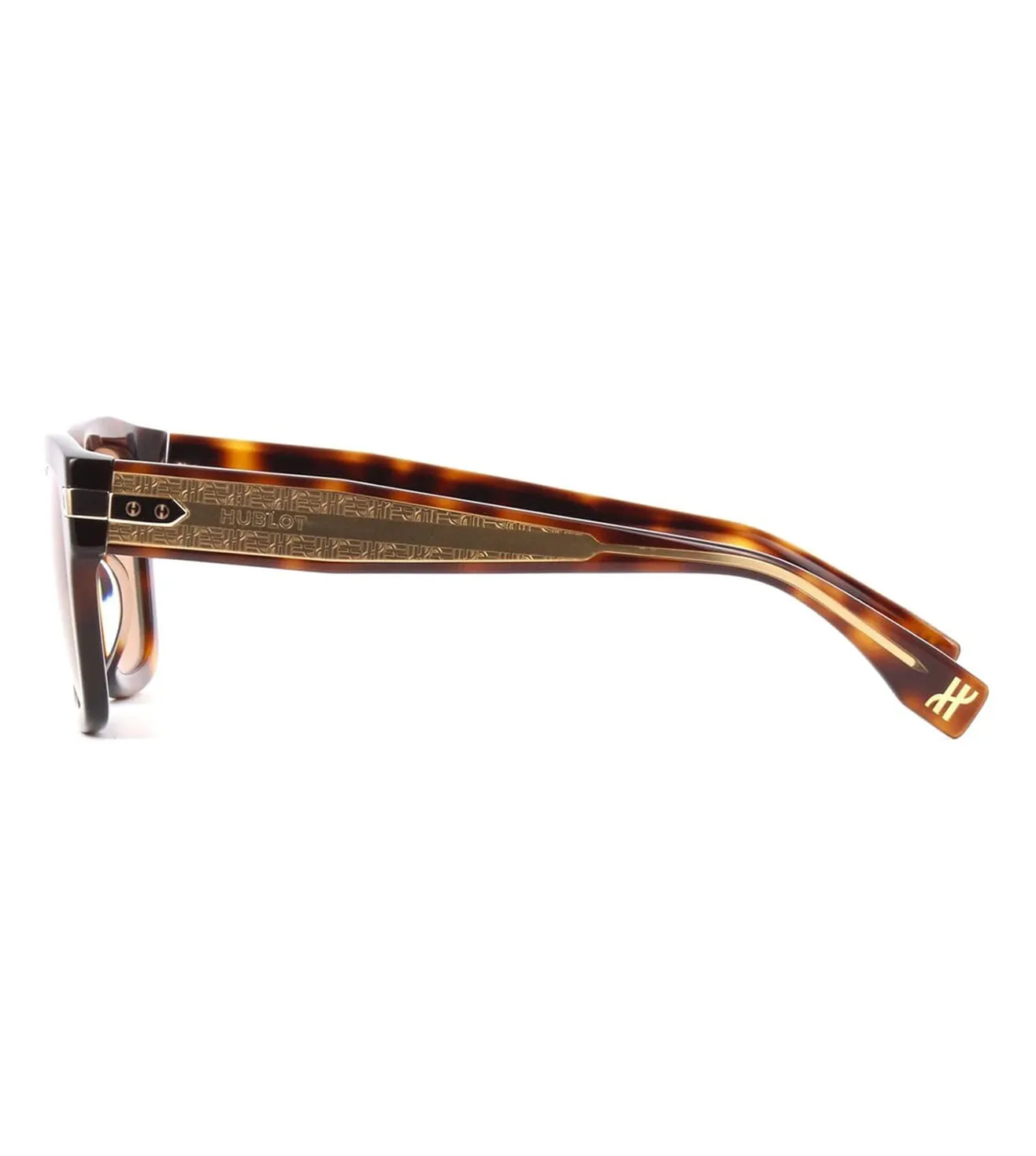 Hublot Women's Orange Zeiss Square Sunglasses