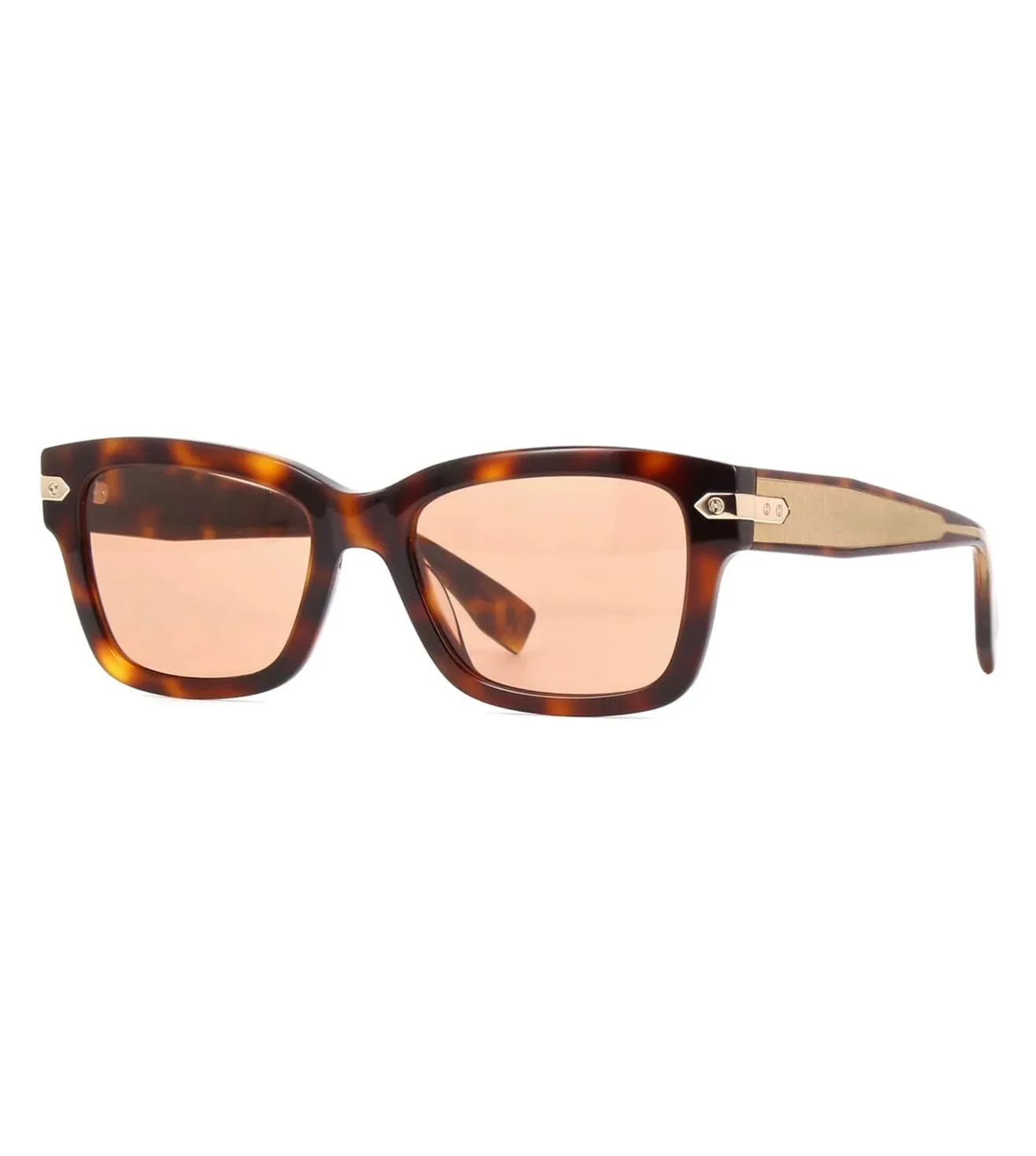 Hublot Women's Orange Zeiss Square Sunglasses
