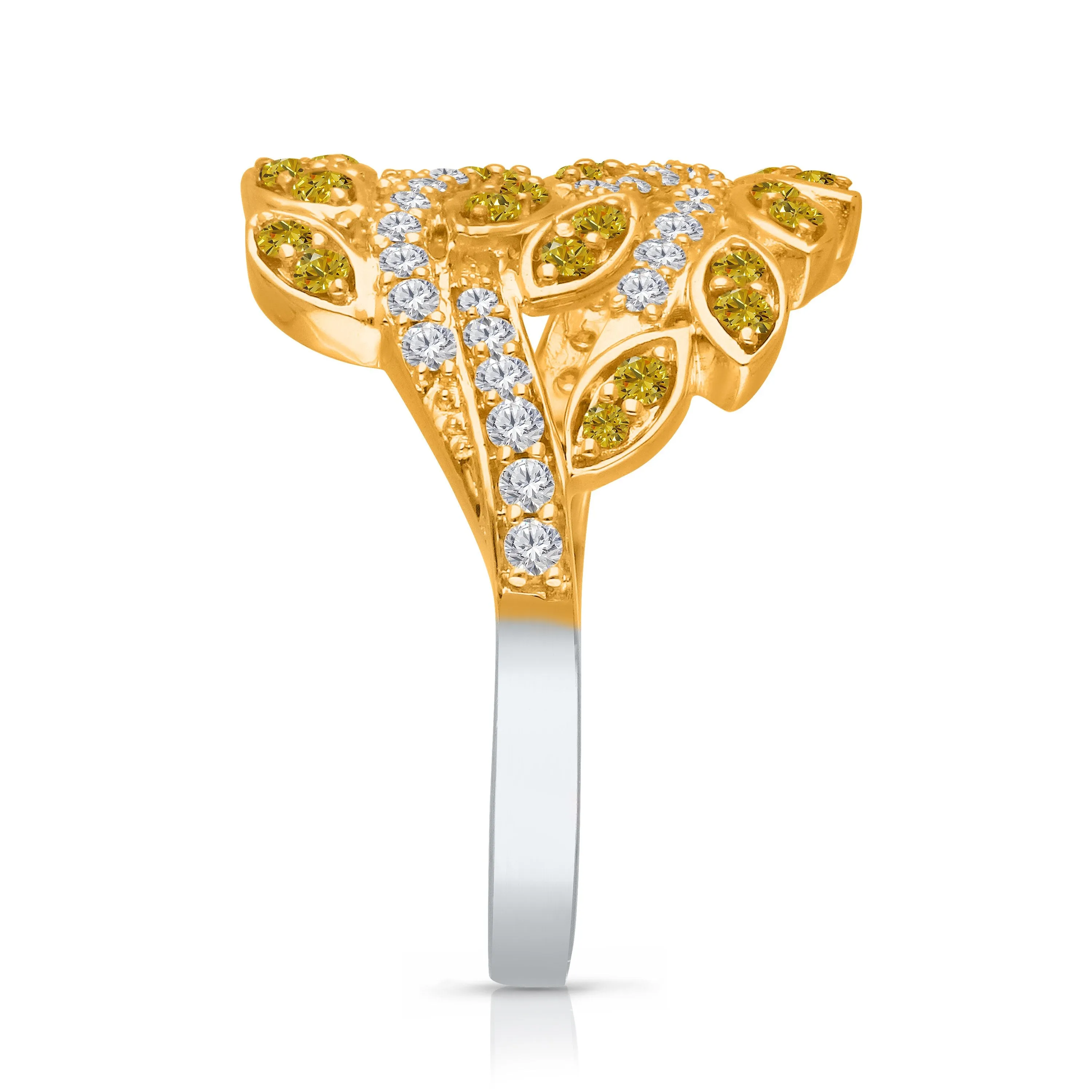 Kallati Eternal Diamond Ring in 14K Two-Tone Gold