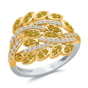 Kallati Eternal Diamond Ring in 14K Two-Tone Gold
