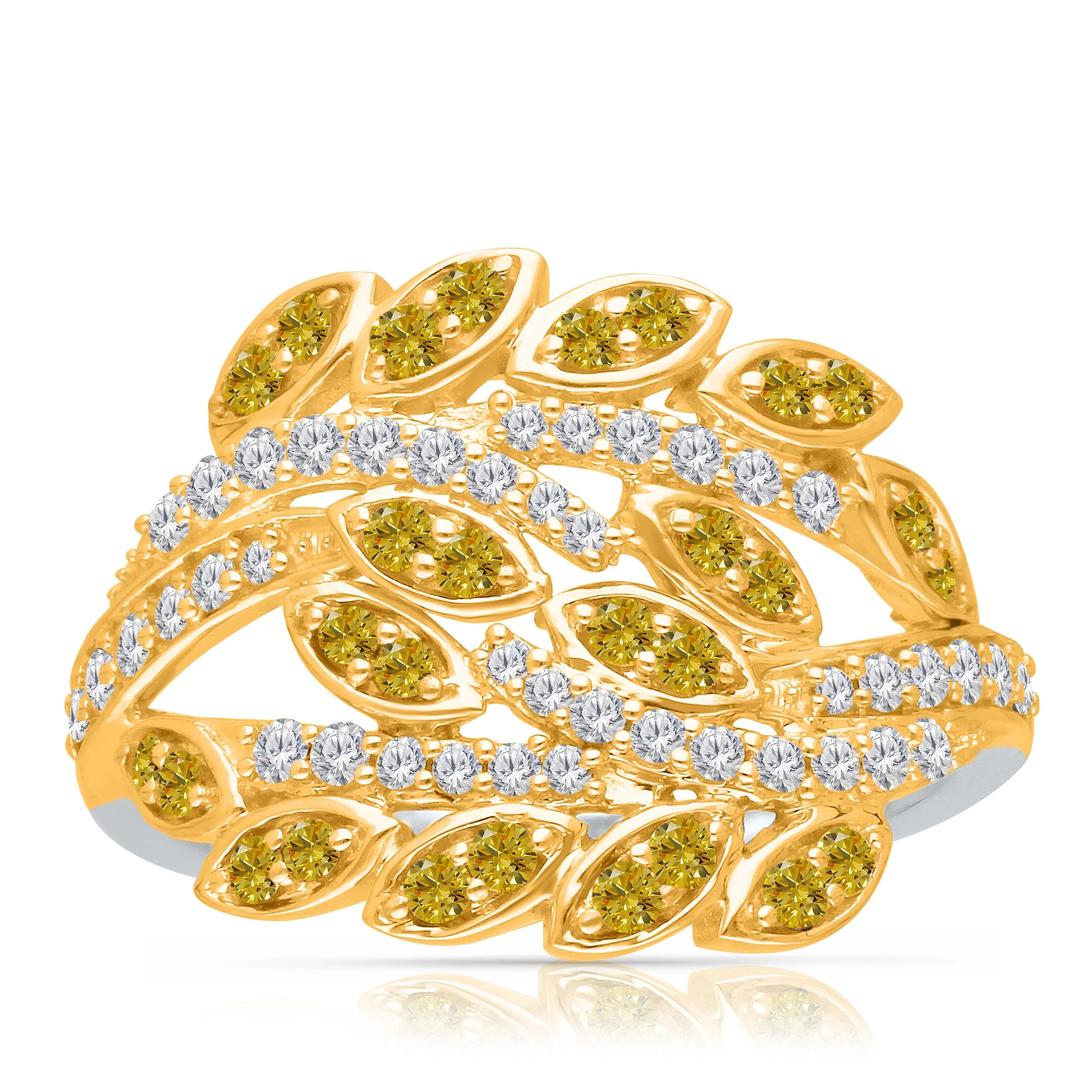 Kallati Eternal Diamond Ring in 14K Two-Tone Gold
