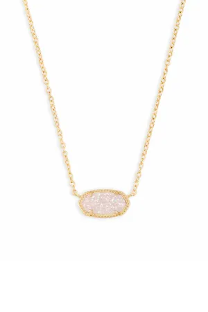 Kendra Scott: Elisa Gold Pendant Necklace - Iridescent Drusy