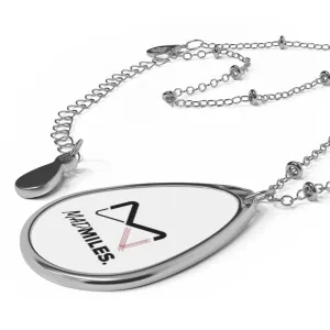 Mad Miles Logo Oval Necklace