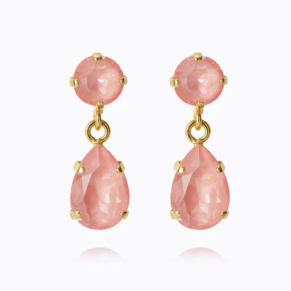 Mini Drop Earrings - Flamingo Ignite