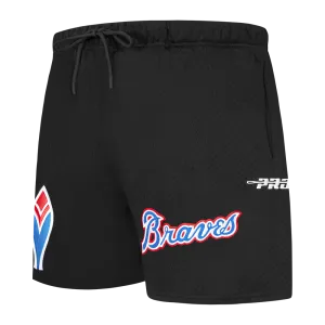 MLB ATLANTA BRAVES SOUVENIR MEN'S MESH SHORT (BLACK)