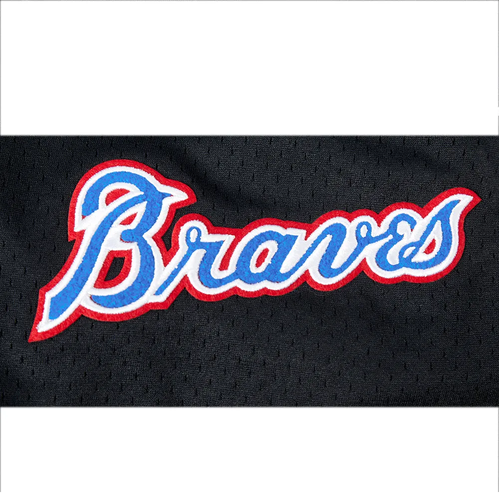MLB ATLANTA BRAVES SOUVENIR MEN'S MESH SHORT (BLACK)