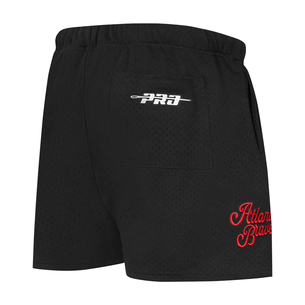 MLB ATLANTA BRAVES SOUVENIR MEN'S MESH SHORT (BLACK)