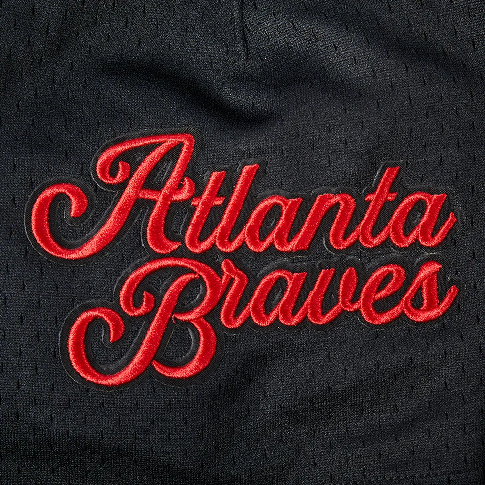 MLB ATLANTA BRAVES SOUVENIR MEN'S MESH SHORT (BLACK)