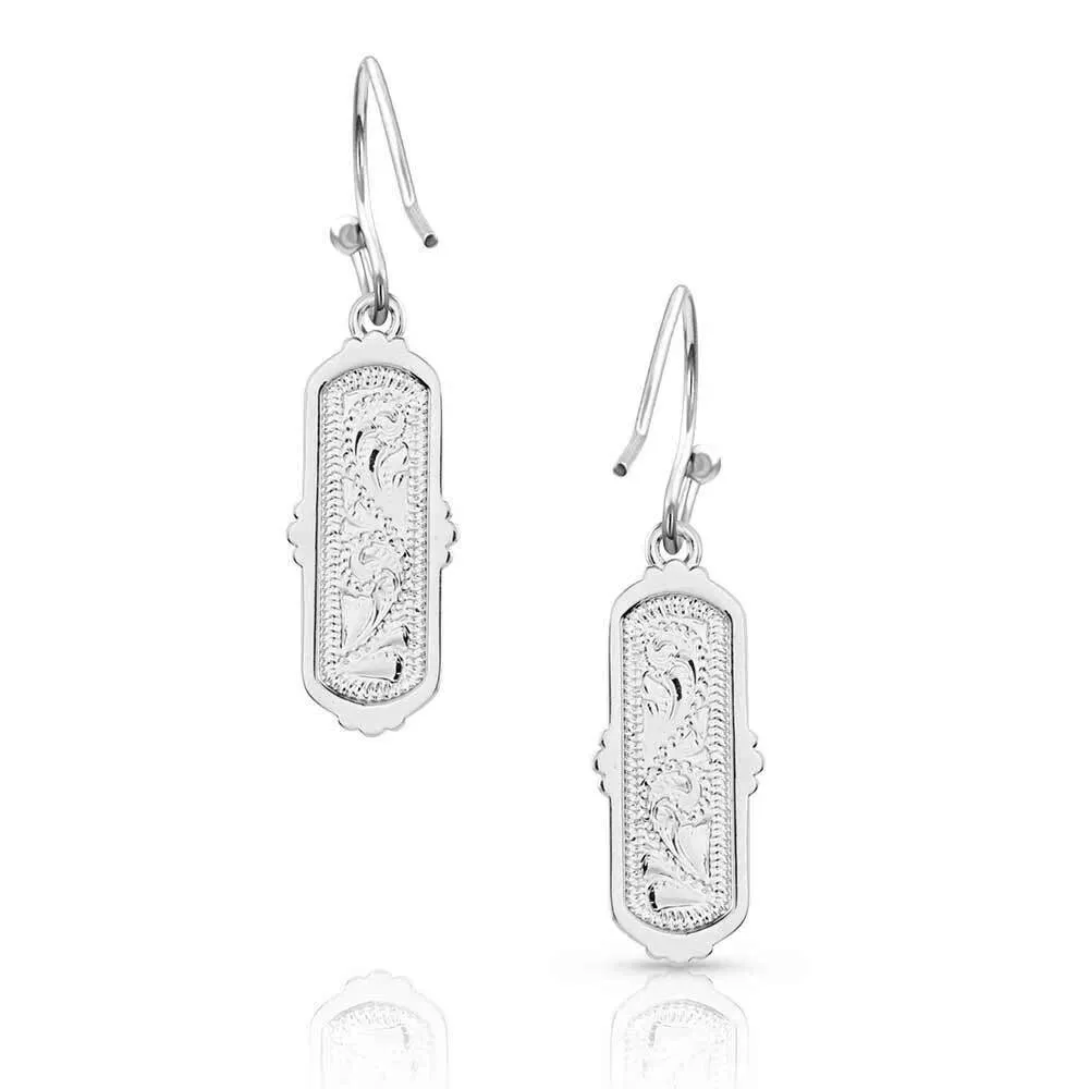 Montana Silversmiths Women's Western Mosaic Bar Earrings